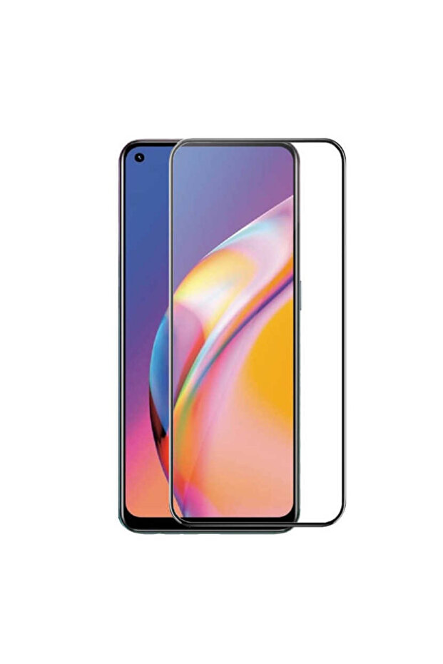 واقي زجاجي كامل متوافق مع هاتف Samsung Galaxy A21s 5D Glas - أسود