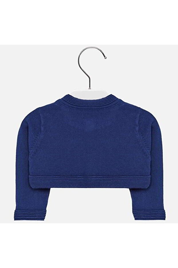 Kız Bebek Düğmeli Örme Hırka - 4