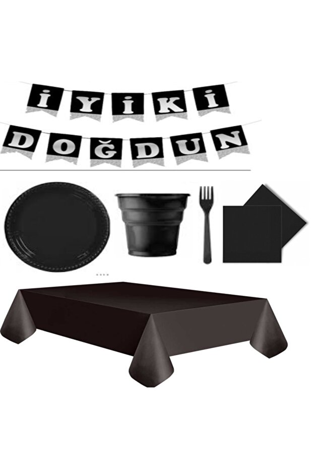 Black Party Set of 24