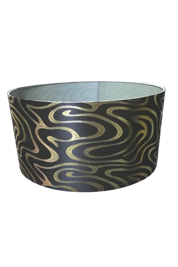 Siyah Gold Zebra Lambader Şapkası Lambader Başlığı 38 Çap - 1