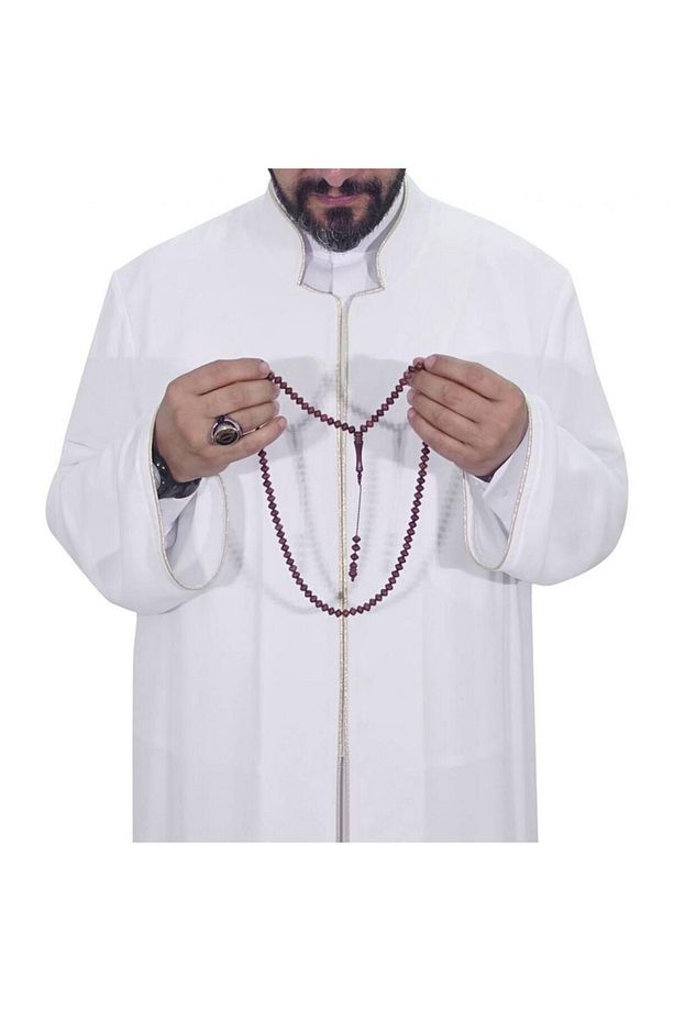 Hakim Yaka Cübbe Kemik - Sarı Biyeli - 4