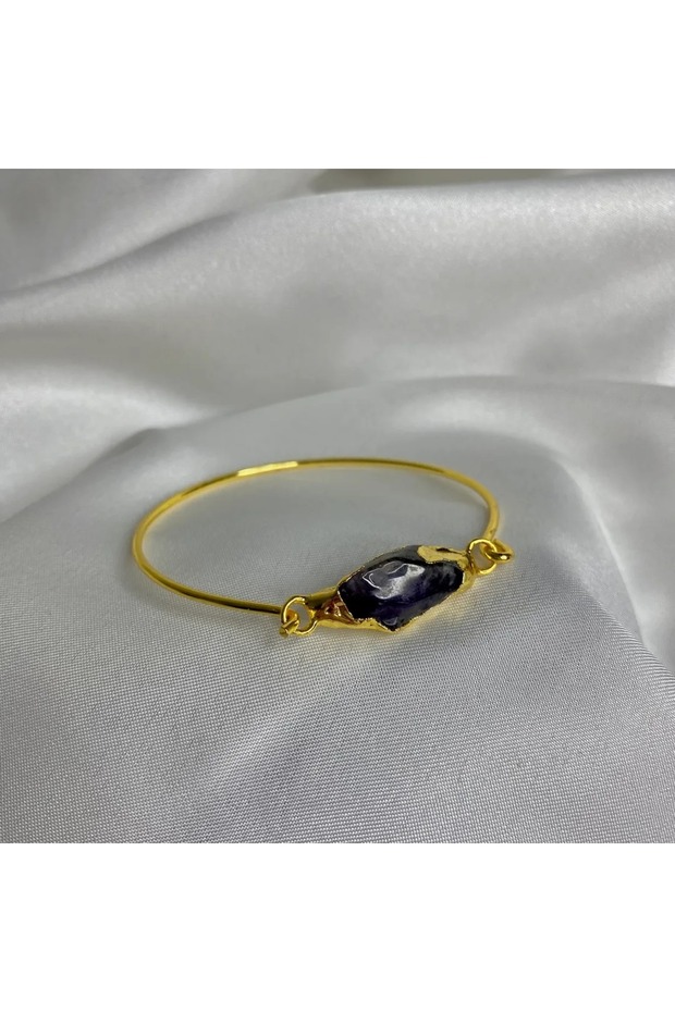 Standard Charm Amethyst Bracelet Gold Color