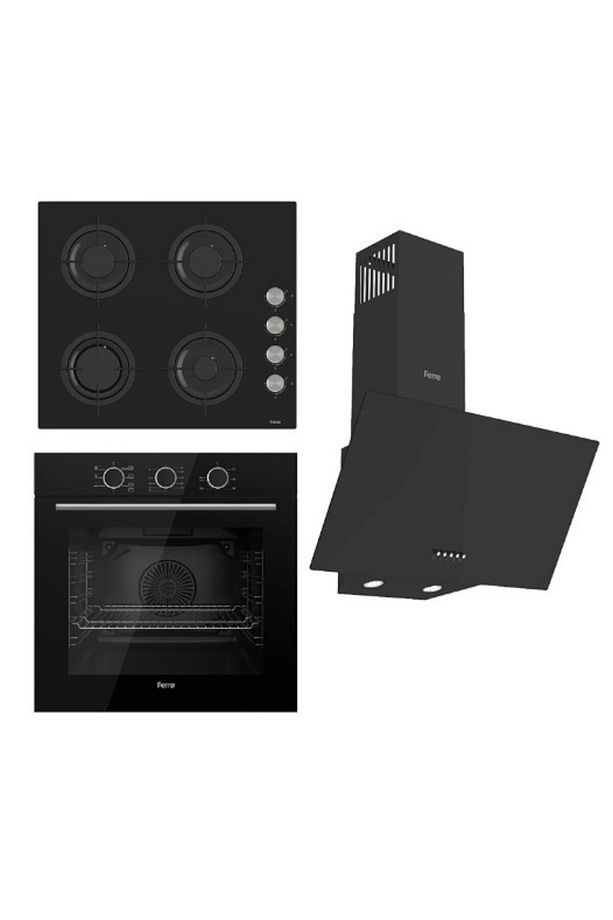 ANKASTRE SET 7 FONKSİYON SİYAH (QXE65CS+CS205+D086) - 1