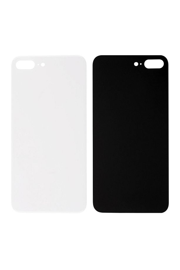 Teknonet Apple iPhone 8 Plus Uyumlu Geniş Kamera Camlı Batarya Kapağı - Siyah - 1