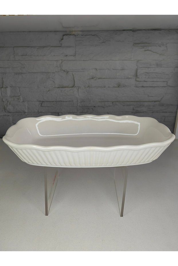 RECTANGLE OVEN PLATE RECTANGULAR OVEN BOWL SERVICE PRESENT 31x18x6 CM