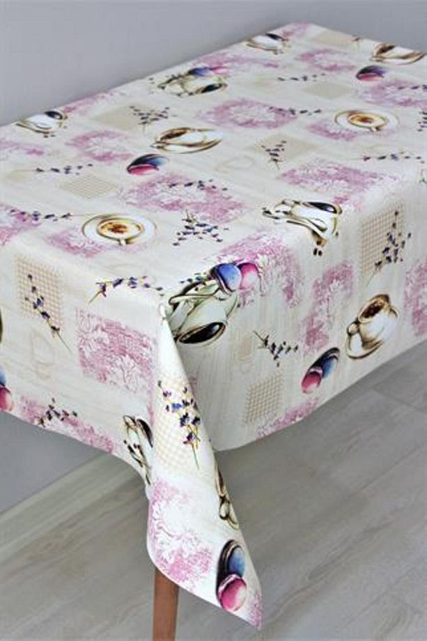 Elyaf Astarlı Silinebilir Pvc Muşamba Masa Örtüsü - 1108-1pmb - 1