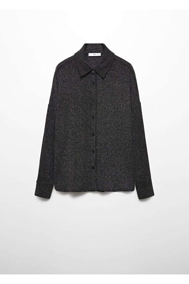 Schimmerndes Hemd mit Knöpfen - 3