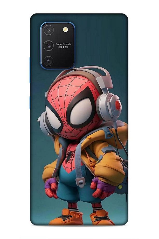 Samsung Galaxy S10 Lite Kılıf Caliburn 25 Spiderman Bebek Soyulmayan Kılıf - 1