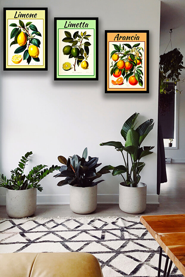 Fruit Citrus Stylish Frame Appearance Table Model, Decorative Ornament, Home, Living Room, Office Decor