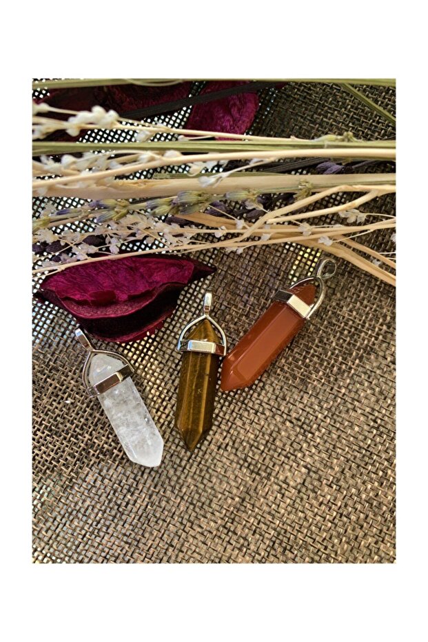Certified Turtle Eye and Agate and Crystal Quartz Set of 3 Necklace