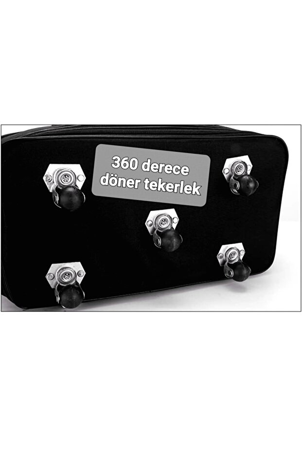 Körüklü askılı tekerlekli dev boy valiz - 7