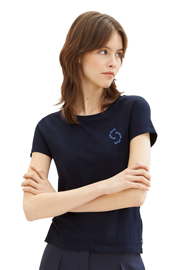 printed basic T-Shirt - 1