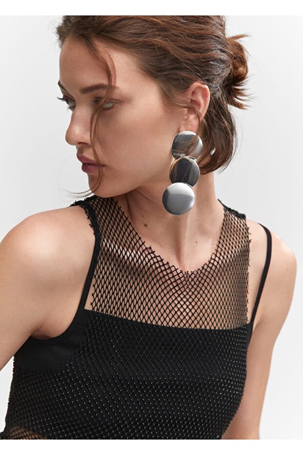 Netzbluse mit Kristalldetail - 5