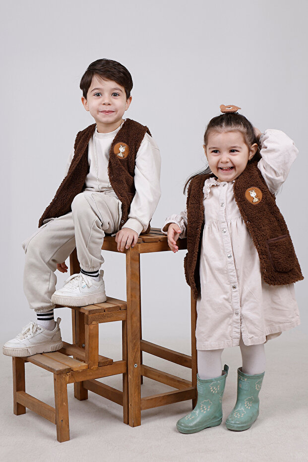 Embroidered Plush Fleece Baby Kids Vest Wellsoft Vest