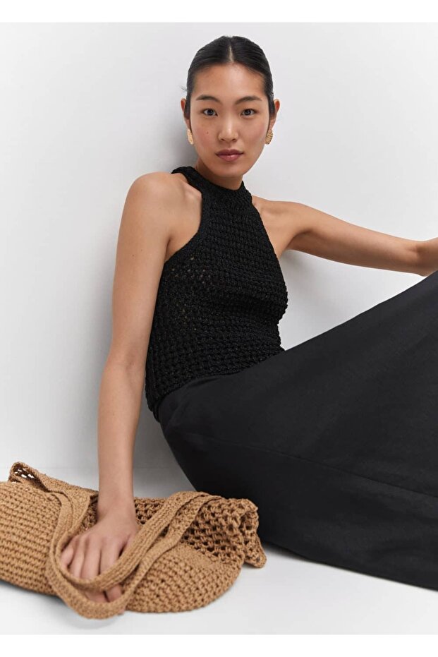 Lureks halter yaka bluz - 6