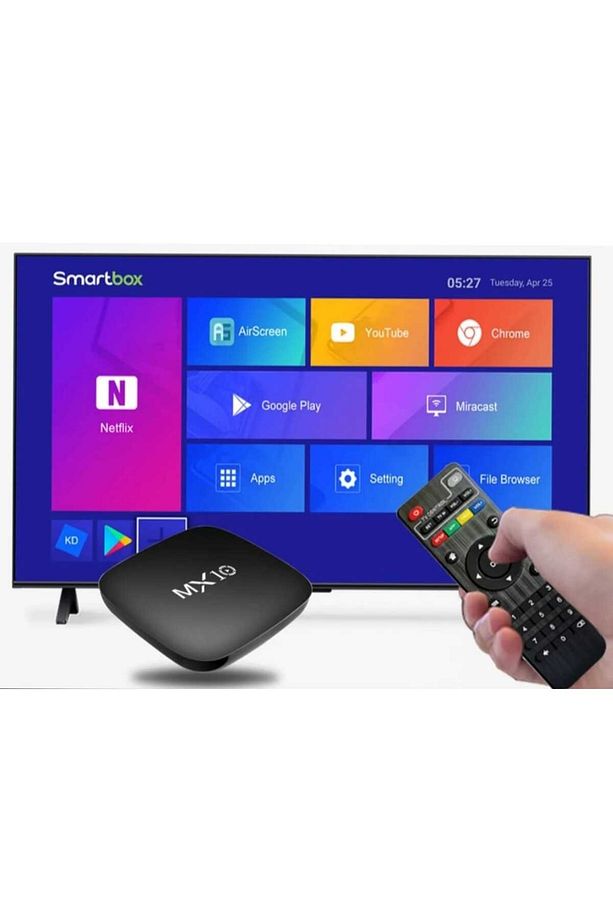 MX10 1/8 GB 4K Android TV Box Media Player - 2