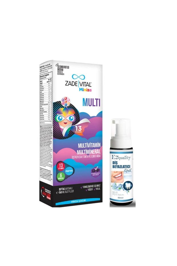Miniza Multi Liquid Supplement Food 150 ml - Teeth Whitening Foam Gift