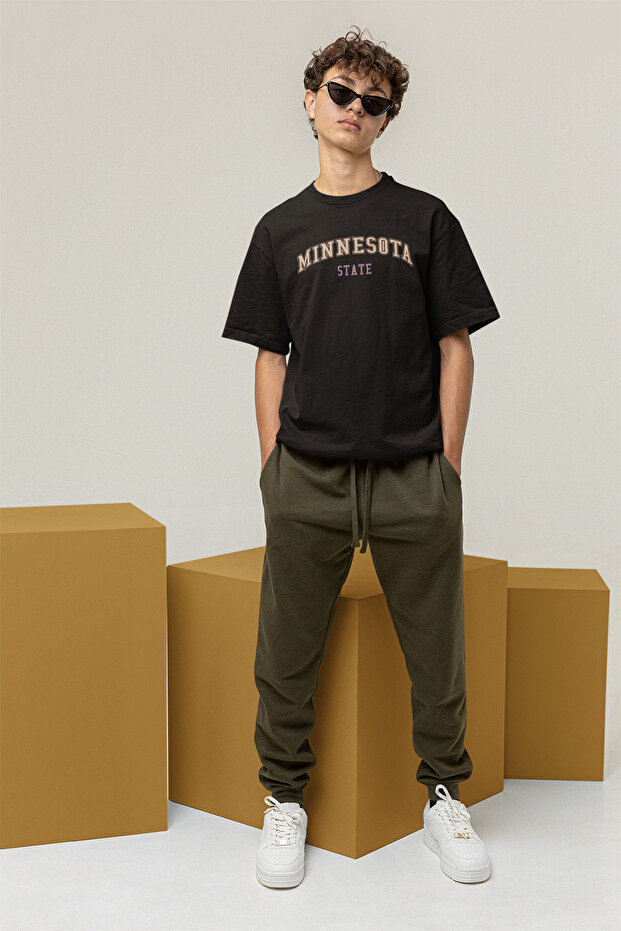 Minnesota Patterned Men's Oversize T-Shirt