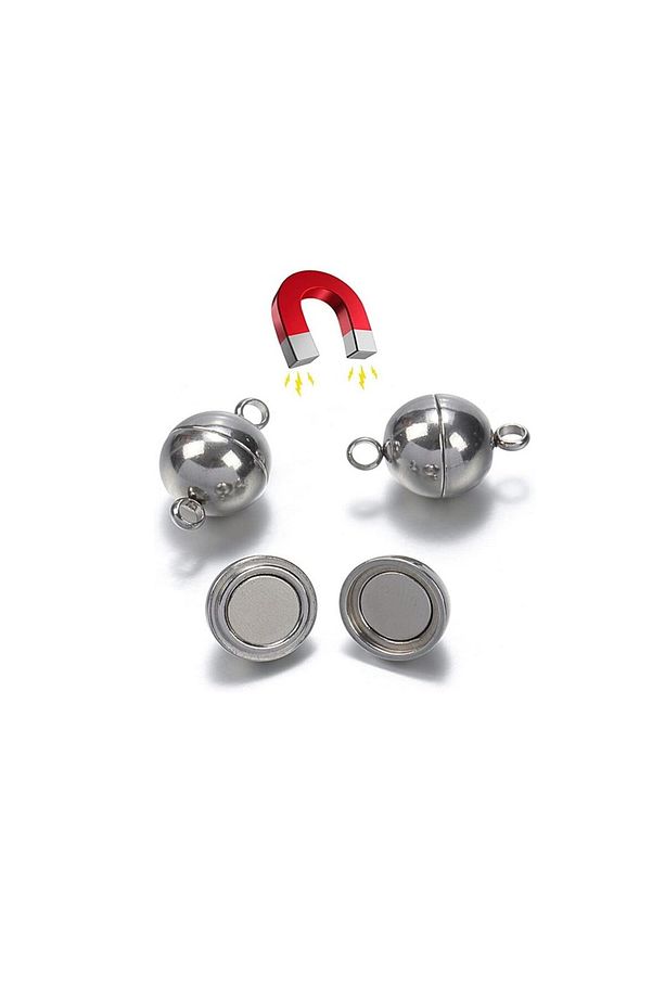 10 çift Kadın Eşarp Ve Şal Mıknatısı -  8 mm çap - 6