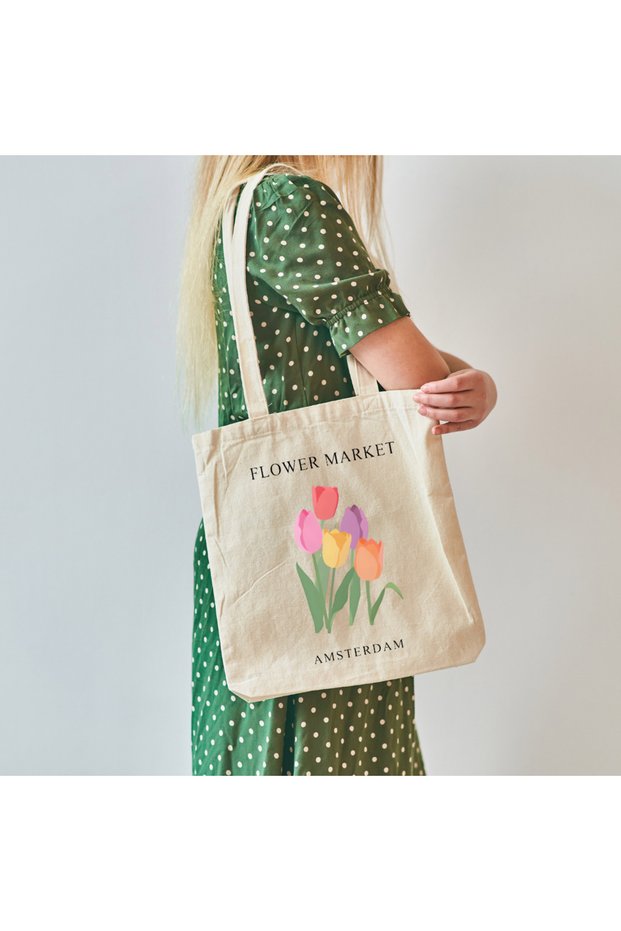Netherlands Tulip Design Tote Bag Cloth Bag