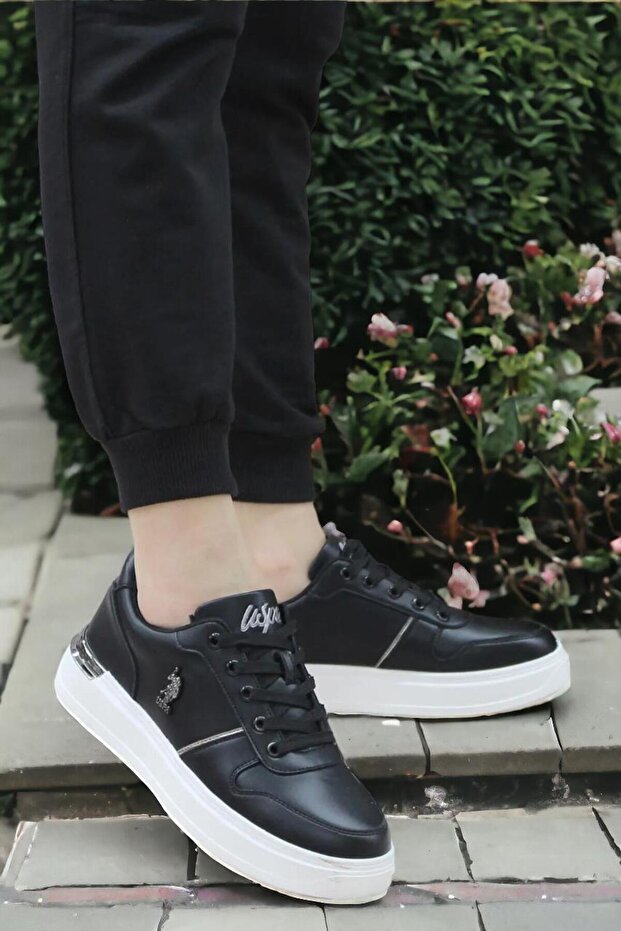Us Polo ASSN Alka Black Unisex Sneaker