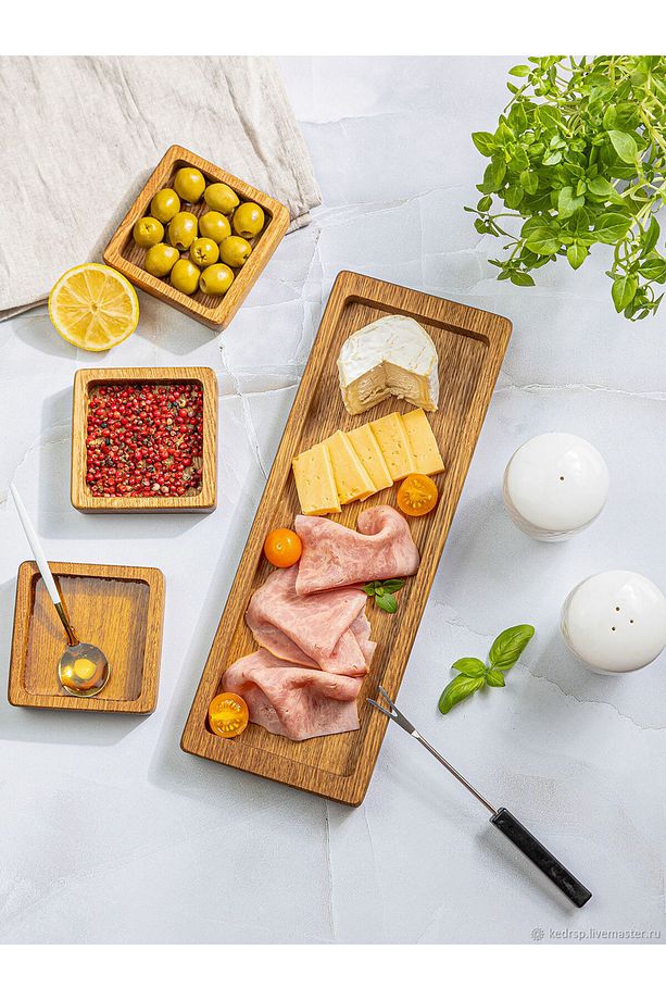 Ahşap Kahvaltı Sunum - Sushi Sunum - Kahvaltı Tabağı - Ahşap Sunum Tabağı - Ahşap Kahvaltılık - 1