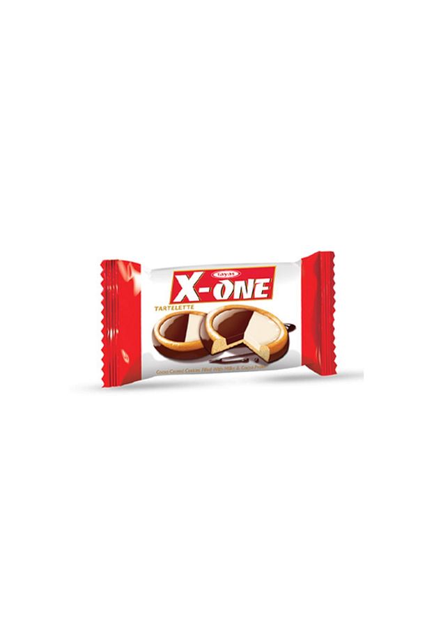 Tayaş X-One Tartelette Sütlü Kakaolu Krema Dolgulu Kakao Kaplı Bisküvi 20 Gr X 24 Adet Kutulu - 2