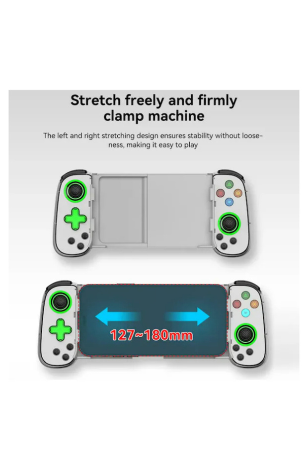 D7 teleskopik Cep Telefonu Gamepad Bluetooth Uyumlu 5.0 Android İos Ps4 İçin Kablosuz konsol - 5