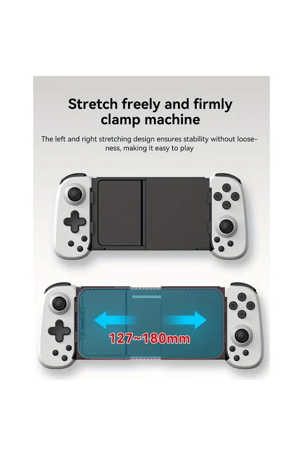 D6 kablosuz Gamepad uzatılabilir Joystick Pad için XBOX/PS4 Android/iOS Smartphone - 7