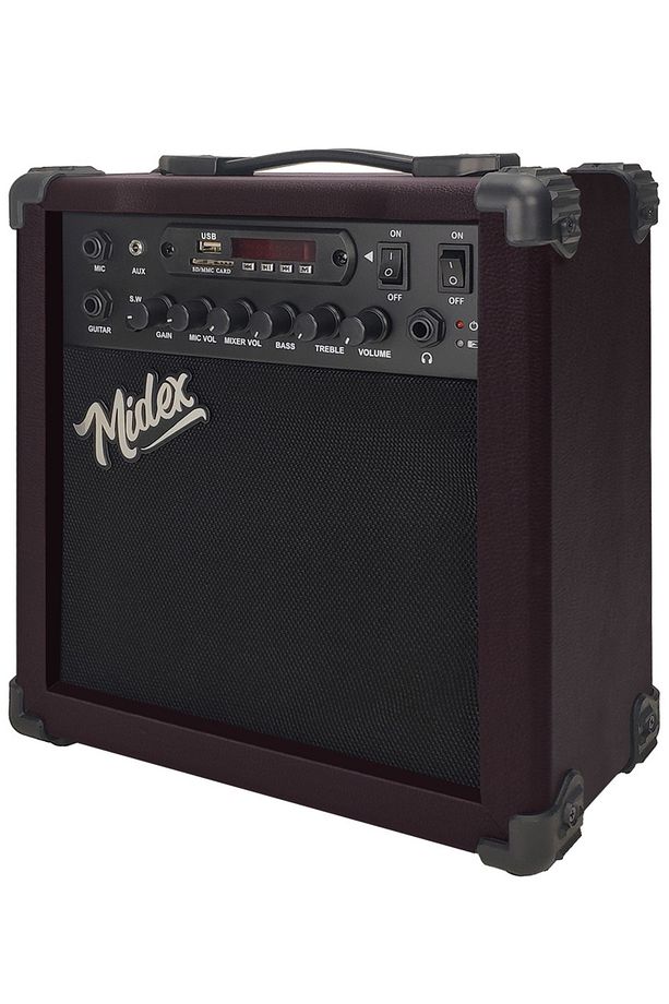 MGA-25BN Elektro Gitar Amfisi 25 Watt USB Bluetooth Şarjlı 2 Girişli - 4