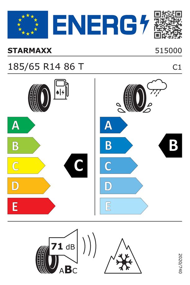 Starmaxx 185/65 R14 86T Polarmaxx Oto Kış Lastiği 2023 - 2