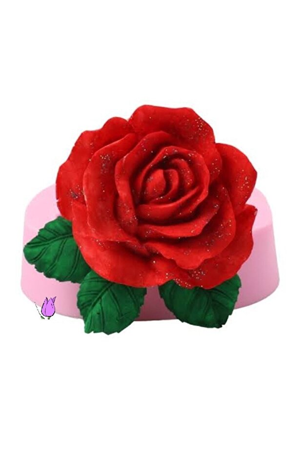 6.4cm Rose Flower Petal Silicone Mold - Scented Stone and Soap Candle