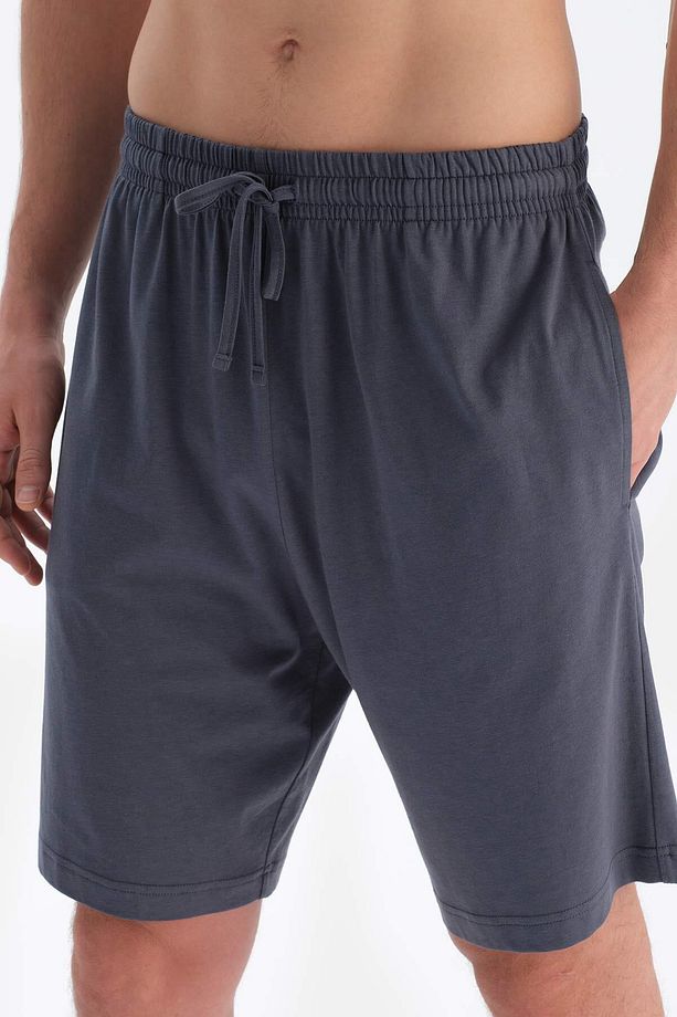 Cepli Gömlek Şort Modal Pijama Takımı - 7