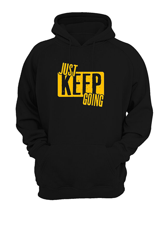 Just Keep Going مطبوع، 3 خيوطشاردون، صوف من الداخل، سميك، (600 جرام)البلوز