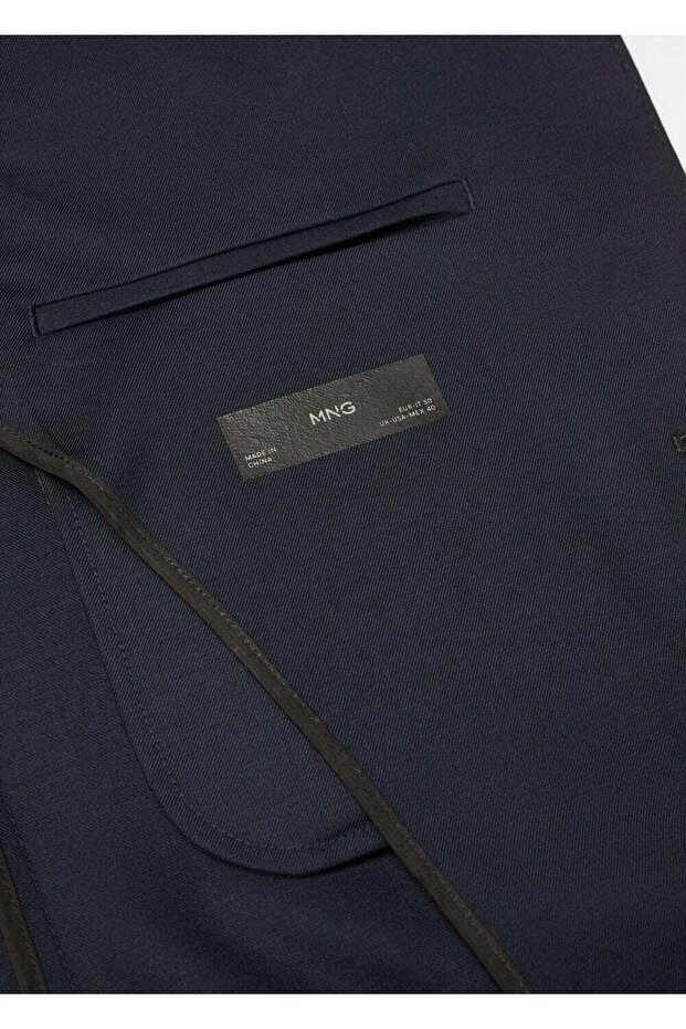 Streç Saf Yün Blazer Ceket - 6