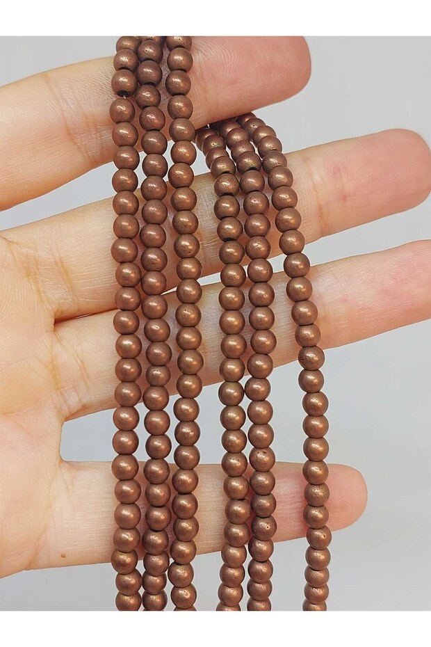 Hematite Stone Half Strand Bracelet 4mm (48184) (18cm in Length)