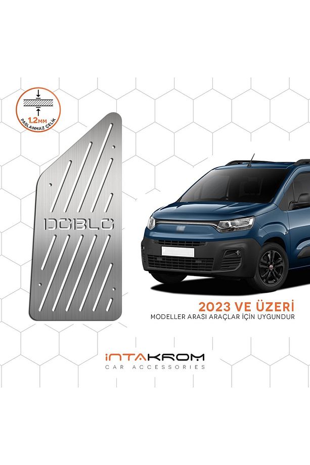 Fiat Doblo Krom Ayak Dinlendirme Pedalı - 2023 ve Üzeri - 1