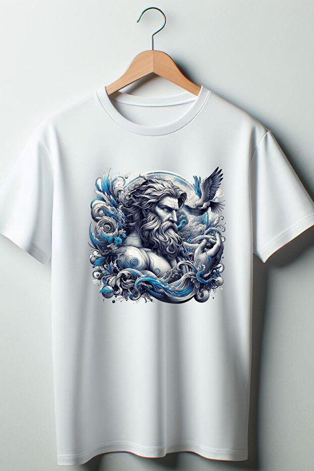 Zeus Printed Printed Oversize T-Shirt