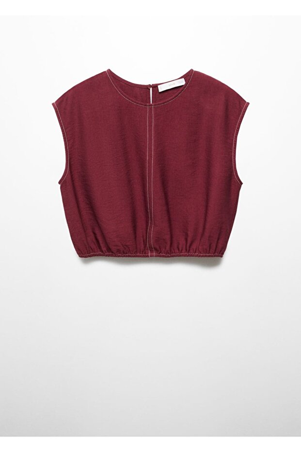 Dikişli Kabarık Bluz - 3