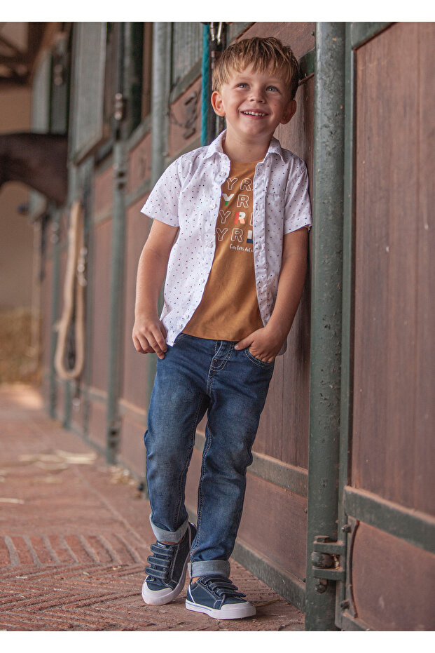 بنطلون الدنيم الصيفي للأولاد 515