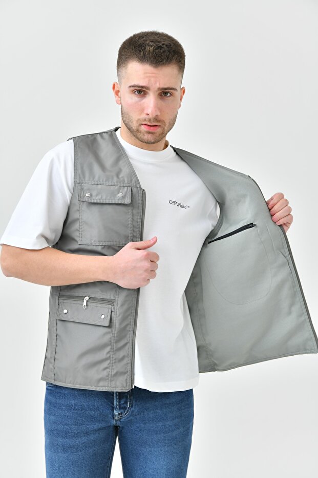 Çok Cepli Bondit Yelek - 1