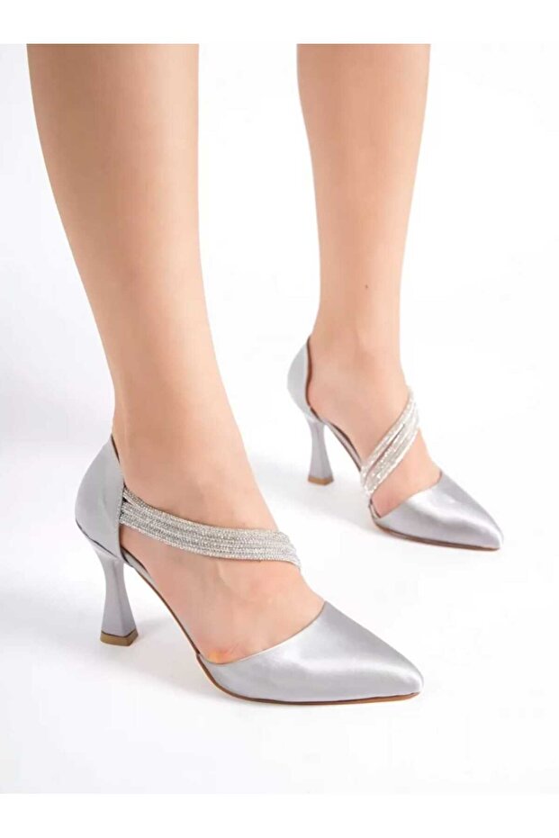 mega ayakkabı taşlı topuklu - 3