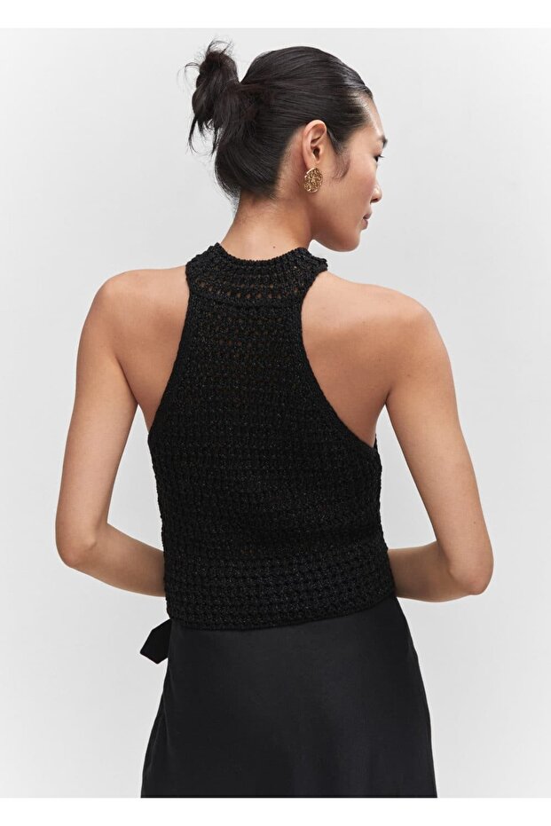 Lureks halter yaka bluz - 4