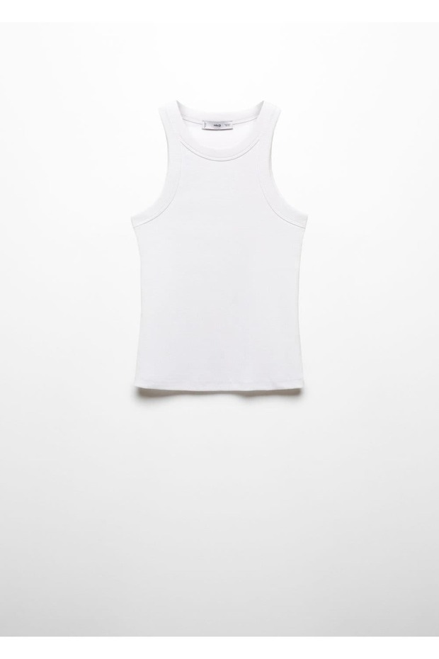 Lastik örgü pamuklu bluz - 3