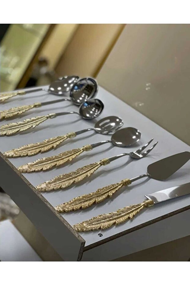 مجموعة خدمة تفاصيل الريش مكونة من 8 قطع