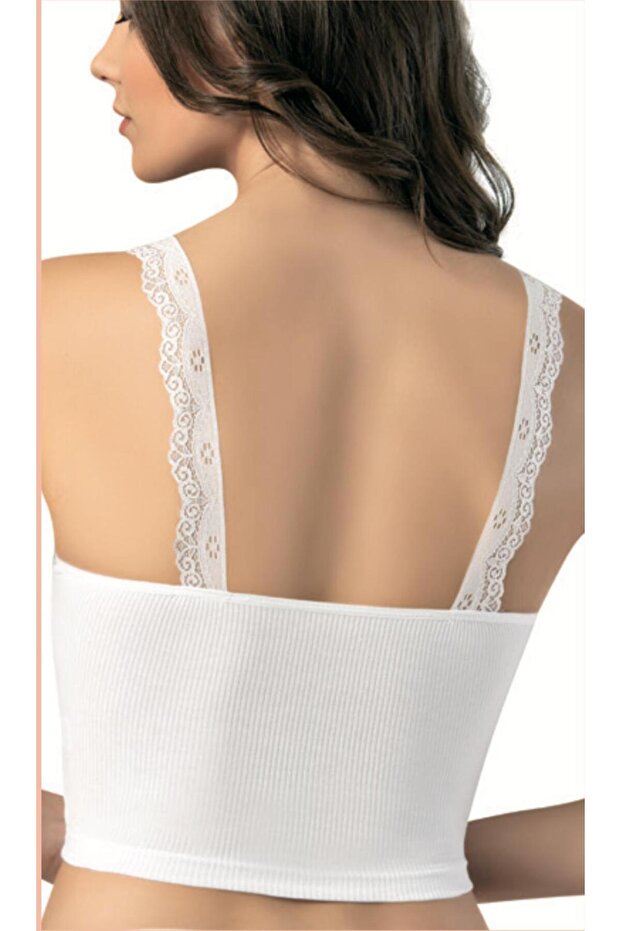 Fitilli Dalgıç Dantelli Büstiyer Set - 3