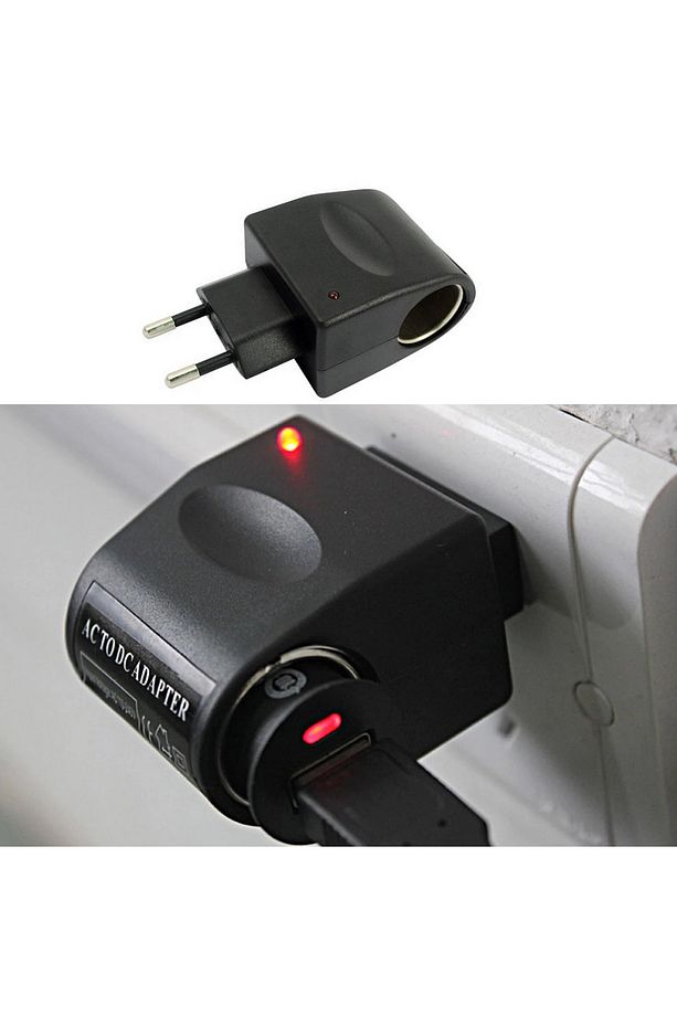 Powermaster Pm-15950 Ac To Dc 220 Volt Çakmak Fişi Çevirici Adaptör (ınput:220v - Output:12v-500ma) - 1