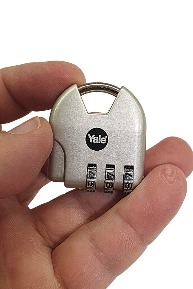 Yale Padlock Ynovelty4 تغليف نفطة مشفرة باللون الرمادي - 4