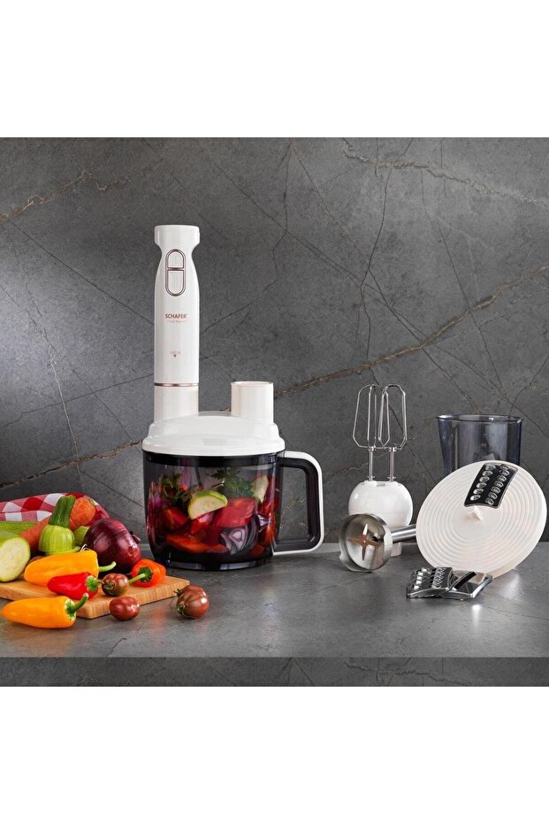 Chef Blend Mega Blender Set-krem - 1