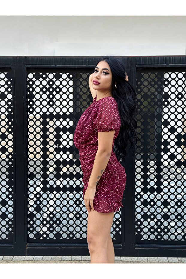 çiçek desenli elbise - 3